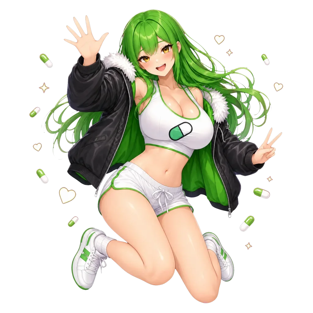 The $PUMP girl waving